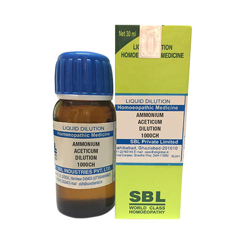 SBL Ammonium Aceticum Dilution 1000 CH